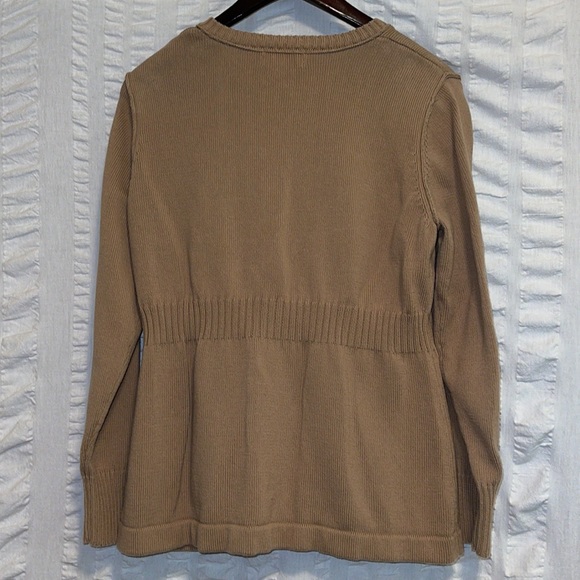 Eddie Bauer Tan Knit Cardigan - Picture 2 of 6